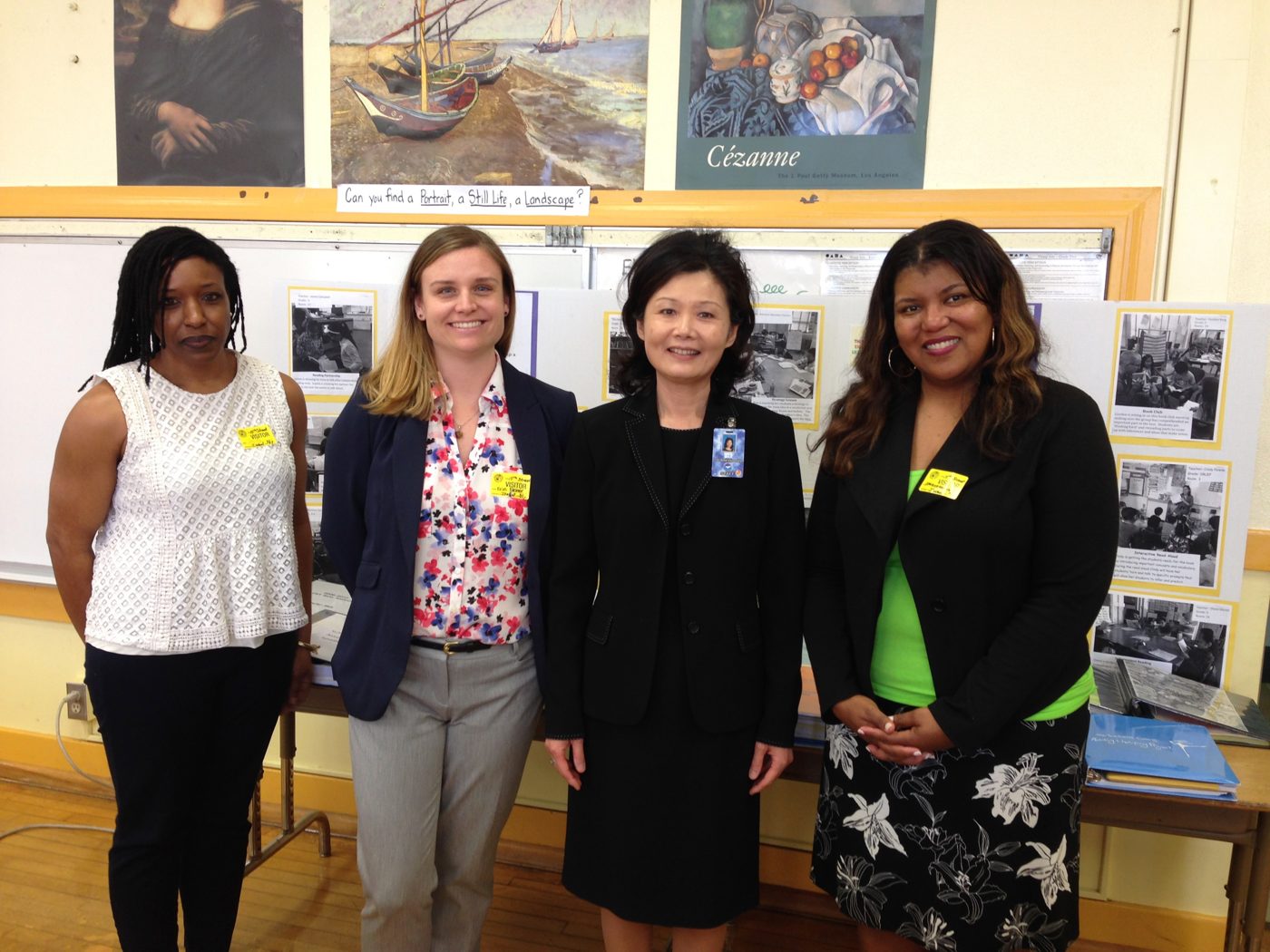Jennifer with the California Gold Ribbon Award team at 15th Street School