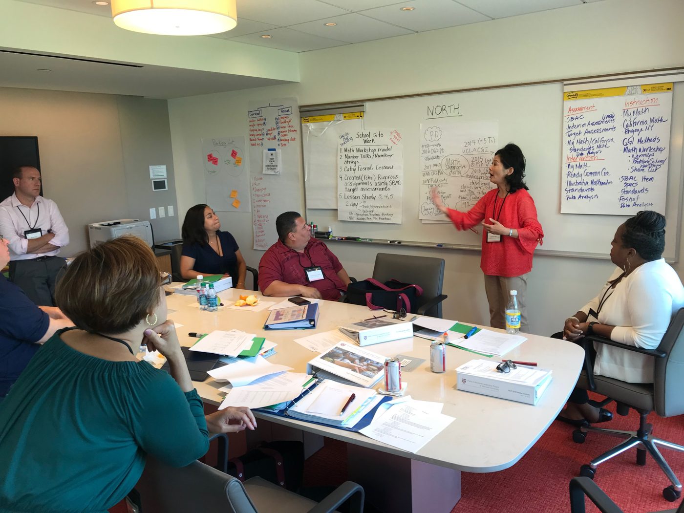 Jennifer leading a professional development session with teachers